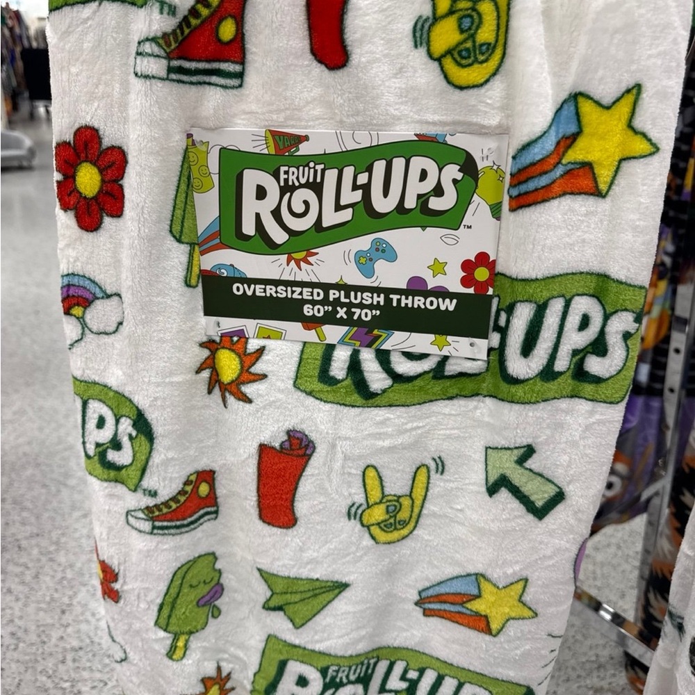 Fruit ROLL-UPS Plush Throw Blanket